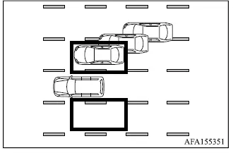 Mitsubishi Outlander BSW detecting a vehicle entering the blind spot from the side during a lane change