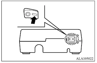 Mitsubishi Outlander tire compressor pressure gauge during emergency tire inflation