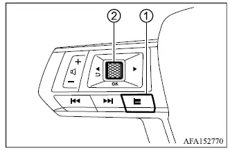 Mitsubishi Outlander Personal Display layout with selectable driving information