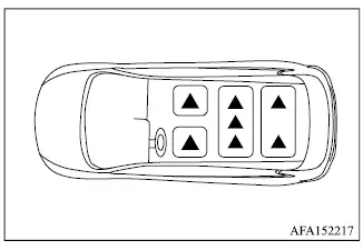Mitsubishi Outlander seating positions equipped with head restraints