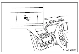 Mitsubishi Outlander Head-Up Display HUD switch on the driver-side instrument panel