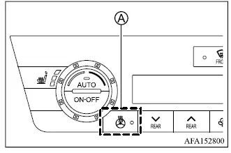 Mitsubishi Outlander heated steering wheel switch and indicator light