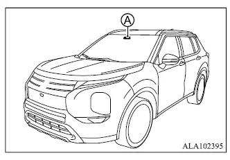 Mitsubishi Outlander steering wheel controls and multi-information display for LDW settings