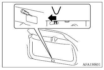 Mitsubishi Outlander emergency liftgate release lever access behind the interior liftgate cover