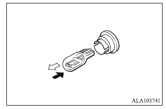 Mitsubishi Outlander light bulb replacement procedure and bulb access points