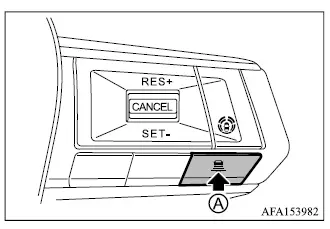 Mitsubishi Outlander MI-PILOT Assist DISTANCE switch for adjusting following distance