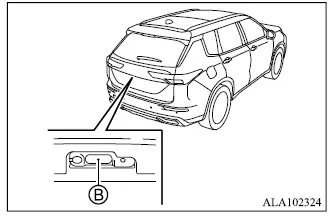 Mitsubishi Outlander exterior liftgate opener switch