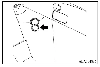 Mitsubishi Outlander 12-volt power outlet location in the cargo area