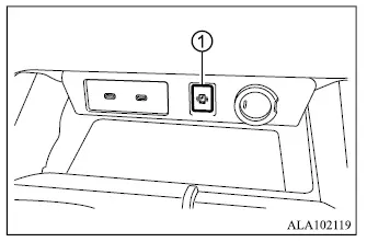 Mitsubishi Outlander wireless charger indicator showing charging status