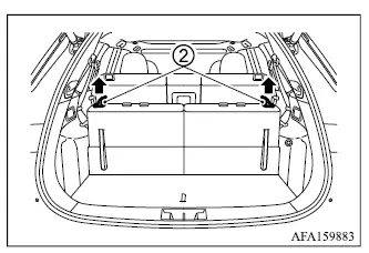 Mitsubishi Outlander third row seatback folding strap and folded seat position