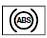 Mitsubishi Outlander Anti-lock Braking System warning light symbol