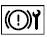 Mitsubishi Outlander yellow electric parking brake warning light symbol